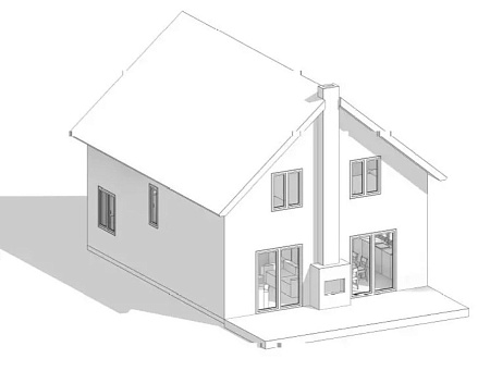 Двухэтажный дом «ФОКО» 138 м2