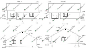 Одноэтажный дом «Ильман» 120 м2 с двумя террасами