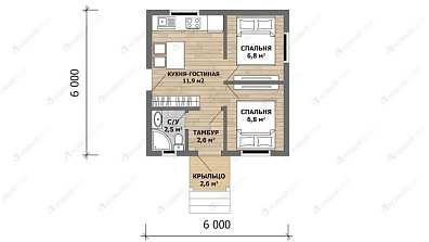 Дачный дом 31 м2 «Дачный-31»