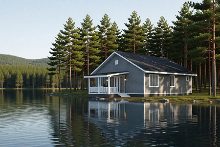 Одноэтажный дом «Дора» 101 м2 с террасой