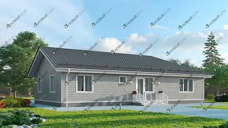 Одноэтажный дом «Эйкен» 156 м2