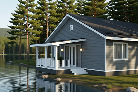 Одноэтажный дом «Дора» 101 м2 с террасой