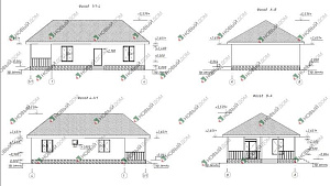 Одноэтажный дом «Ландвирт» 83 м2 с террасой