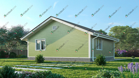 Одноэтажный дом «Молодежный-2» 43 м2