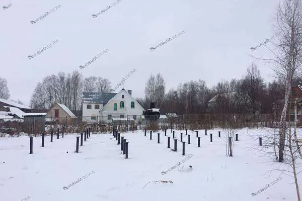 Установка свайно-винтового фундамента